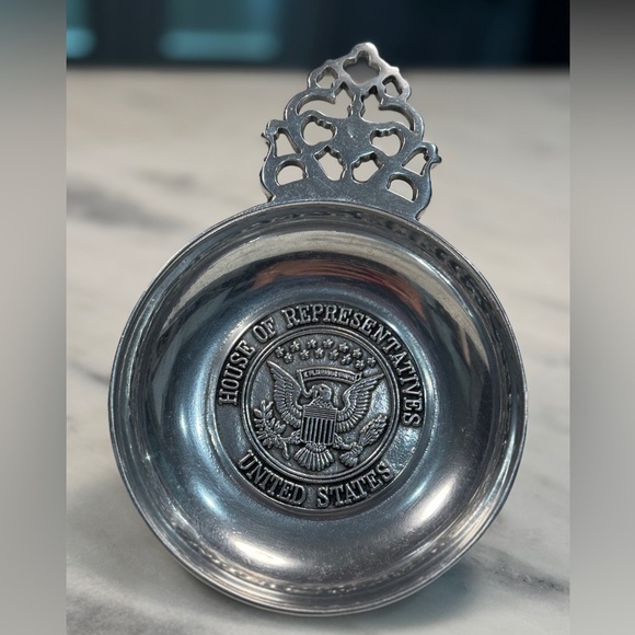 Vintage Wilton Pewter Porringer U.S. House of Representatives Dish - Picture 1 of 4